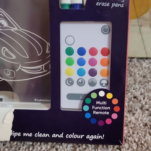 Aloka Race Car Color & Shine - 12 Color Pattern LED Decorative Light w Remote - Picture 2 of 9